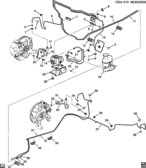 chevy malibu brake line diagram